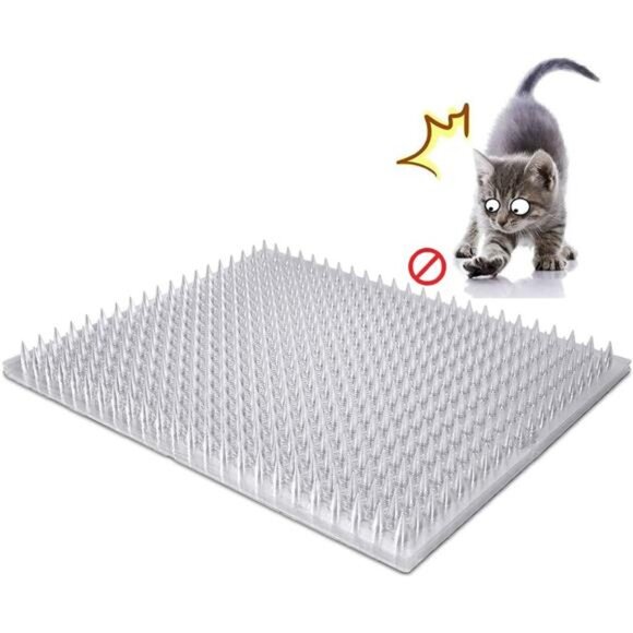 8 Pack Cat Deterrent Outdoor/Indoor Scat Mat, Pet Deterrent Training Mats - Picture 1 of 7